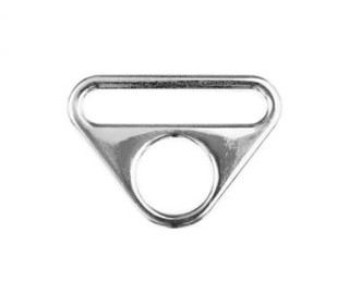 2 O-Ringe mit Steg - Taschenring - 30mm - Veno - Silber