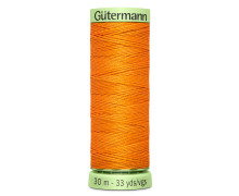 1 Rolle Knopflochgarn - Extra stark - Zierstichfaden - Gütermann - 30m - Orange (350)