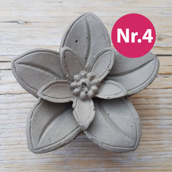 Silikon - Gießform - Blüte - Elegant - Blume  - Nr. 4 - vielfältig nutzbar