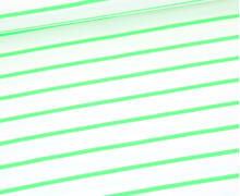 Sommersweat - Neon-Streifen - Weiß/Neongrün