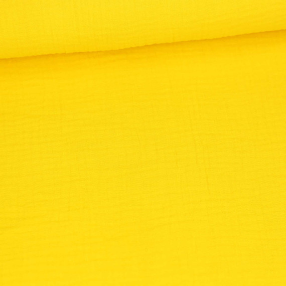 Musselin - Muslin - Double Gauze - Uni - Gelb - 125g - Schnuffeltuch - Windeltuch