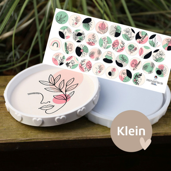 Outdoorstoff - Summer Breeze - Inlays für Silikon - Dekoteller - Tablett - Klein - Frida Kreativ - abby and amy