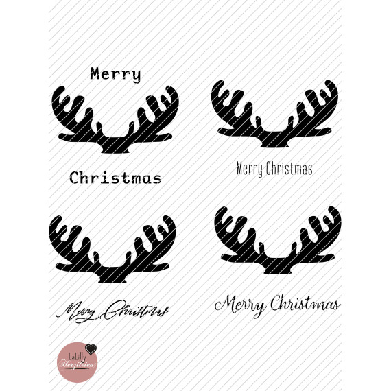 Plotterdatei-Set Christmas Antlers