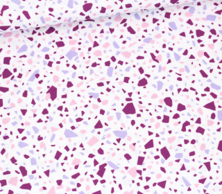 Outdoorstoff - Terrazzo Love - Lila/Flieder/Rosa - Weiß - studio.mARTinchen - abby and amy