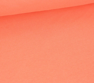 Jersey - Feine Rippen - 330g - Uni - Koralle