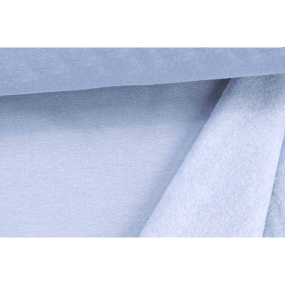 Kuschelsweat - Uni - 160cm - Babyblau