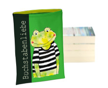 DIY-NÄHSET - Buchtasche - fröhliche Tierfreunde - Buchstabenliebe - Softshell - ela ideen - abby and amy