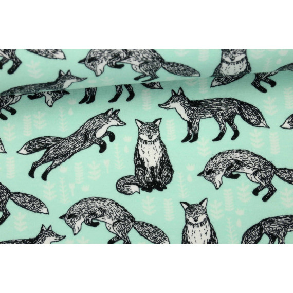 Sweat - Füchse - Bio Qualität - Andrea Lauren - Mint