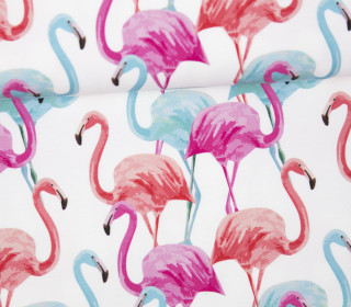 Jersey - Flamingo Feeling - weiß - Bio-Qualität - abby and me