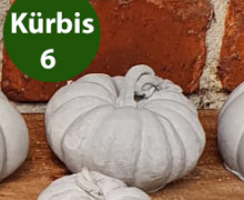 Silikon - Gießform - Kleiner Kürbis - Dekokürbis - Kürbis 6 - vielfältig nutzbar