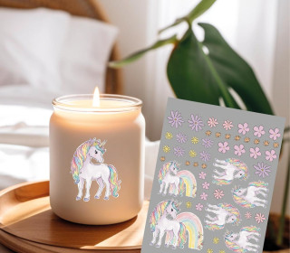 Rub-On Sticker - Sparkle Unicorn - Little Love - Tante Henni Rub-Ons - vielfältig nutzbar