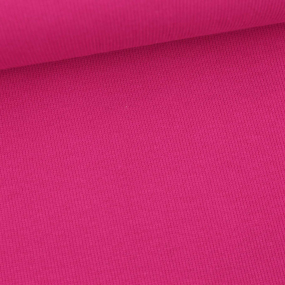 Bündchen - Feine Rippen - Just Stripes! - Uni - Fuchsia