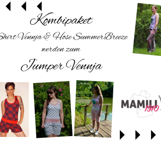 Ebook - Kombi  Shirt Vennja + Hose Summerbreeze = Jumper Vennja Gr. 32 - 50