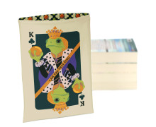 DIY-NÄHSET - Buchtasche - Märchen Spielkarten - Froschkönig - King - Softshell - Kristina Hölzl - abby and amy