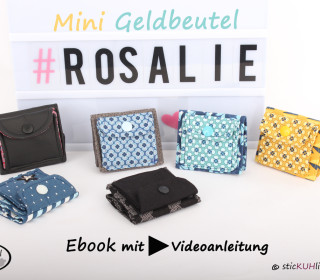 Mini Geldbeutel Rosalie mit Videoanleitung