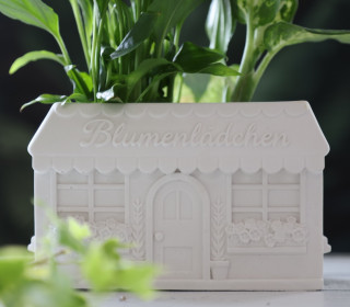 Silikon - Gießform - Vase - Blumenladen - Blumenlädchen - mit Manschette und Klammern - vielfältig nutzbar
