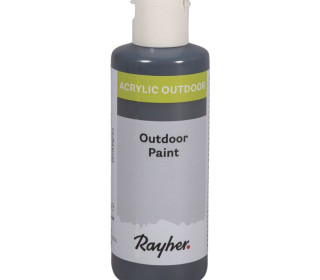 Acrylfarbe - 80ml - Outdoor - Wasserbasis - Rayher - Dunkelgrau