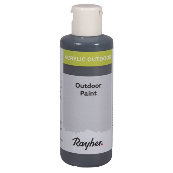 Acrylfarbe - 80ml - Outdoor - Wasserbasis - Rayher - Dunkelgrau