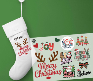 Onkel Bo's Bügelbilder - DIN A4 - Merry Christmas & More