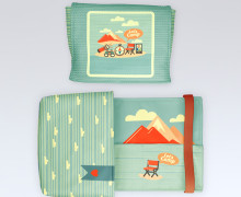 DIY-Nähset - Buch-Organizer - Let's Camp - ela ideen - Softshell - abby and amy