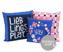 Kissenstoff - DIY - Kissen-Set - Sommer - YAY - Hamburger Liebe - Outdoorstoff - abby and amy