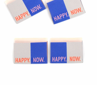 1 Label - HAPPY. NOW. - Blau/Elfenbein