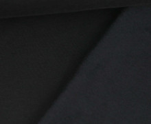 Kuschelsweat - Uni - Schwarz - Sweat Alva - geraut - Brushed