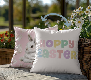 Genähtes Kissen inkl. Inlet -  Lovely Bunnies - Hoppy Easter - Mein Hanseherz