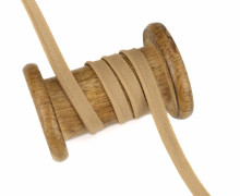 1 Meter Paspelband - Baumwolle - 8mm - Uni - Beigebraun