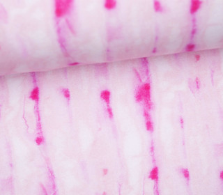 Sommersweat - Bio Qualität - Pink Shibori Style - Streifen - abby and me 