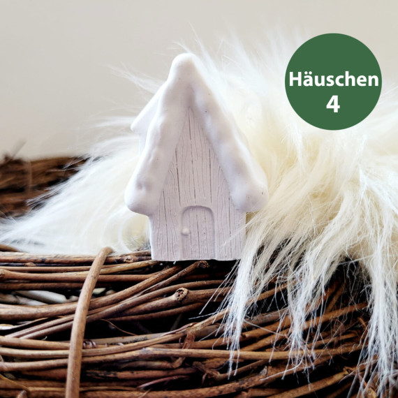 Silikon - Gießform - Winterhäuschen - Mini-Häuser - Häuschen 4 - vielfältig nutzbar