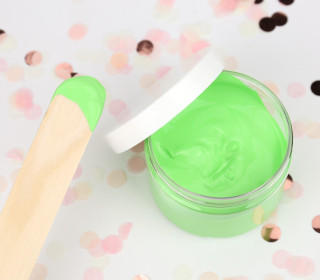 Siebdruckfarbe - Apfelgrün - 100ml - wasserbasiert - vegan - für Textil