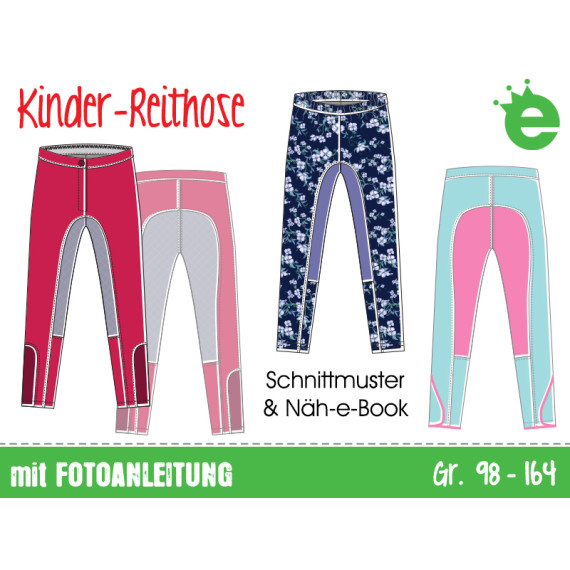 Kinder-Reithose mit Besatz • Gr. 98-164