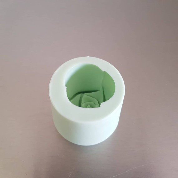 Silikon - Gießform - Kleine - Rose - Blüte - ohne Blätter - vielfältig nutzbar