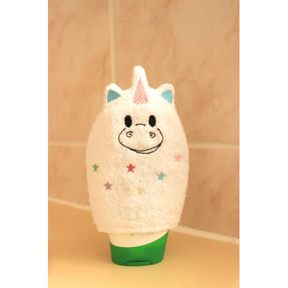 Stickdatei  - Einhorn-Waschlappen ♥ ITH 13x18