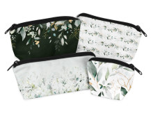 DIY-Nähset - Velvet - Knautschtaschen - 4 Täschchen -  Greenery - Eucalyptus - abby and amy