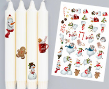 DIN A4 - Tattoofolie - It's SNOW Cute - für Kerzen / Keramik - Weihnachten