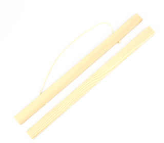 1 Holzleistenpaar aus Pinienholz - Magnetisch - Mittel - 29,5cm