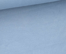 Waffelstrick-Jersey Light - Feine Struktur - Baumwolle - 200g - Hellblau