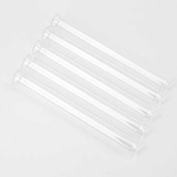 5 Reagenzgläser - 2,0cm Ø x 20,0cm - z.B. als Vase für Reagenzglashalter - vielfältig nutzbar