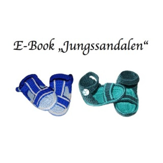 Ebook - Häkelanleitung Jungssandalen Gr.15-18