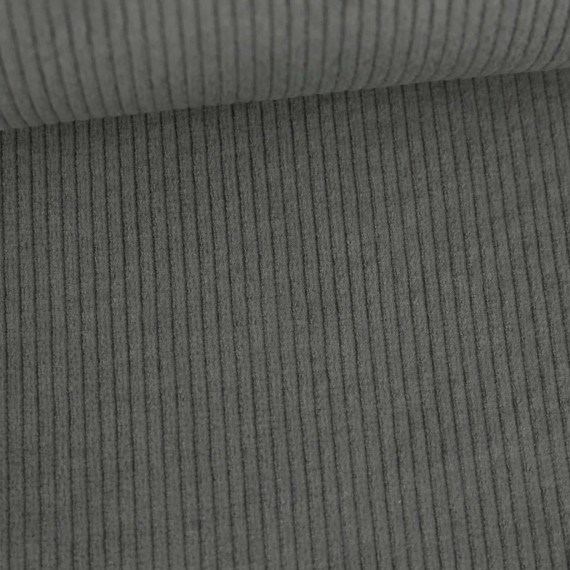 Cord - Breitcord - Washed-Look - Uni - 325g - Grau