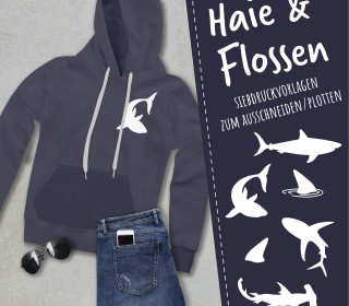 FREEBIE - Haie & Flossen - Siebdruck Vorlagen