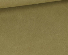 Canvas - feste Baumwolle - Light & Lush - Washed Look - 440g - Uni - Schilfgrün