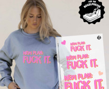 Onkel Bo's Bügelbilder - DIN A4 - New Plan - Fuck it - BIG