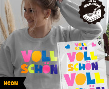 Onkel Bo's Neon Bügelbilder - DIN A4 - Voll Schön - BIG