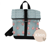 DIY-Nähset - Rucksack - Nepal - Klein - Popcorn Box - Hellblau - abby and amy