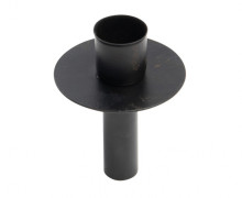 4 Kerzenhalter Für Stabkerzen - für Flaschen - Höhe 8,0cm - Metall - Für Dekorationen - Schwarz