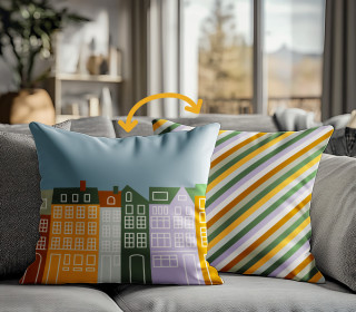 Genähtes Kissen inkl. Inlet - Autumn Is Here - Stadt - Mein Hanseherz