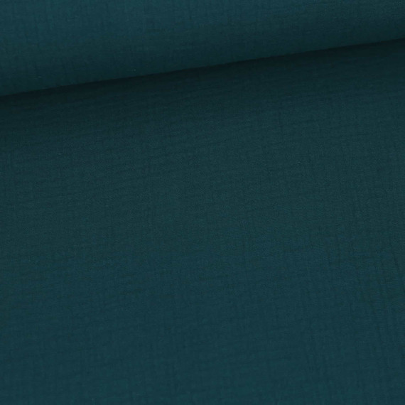 Musselin - Muslin - Double Gauze - Uni - Blaugrün - 125g - Schnuffeltuch - Windeltuch